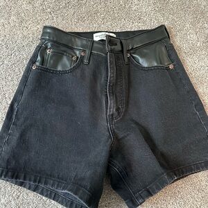 Abercrombie & Fitch Black Jean Shorts